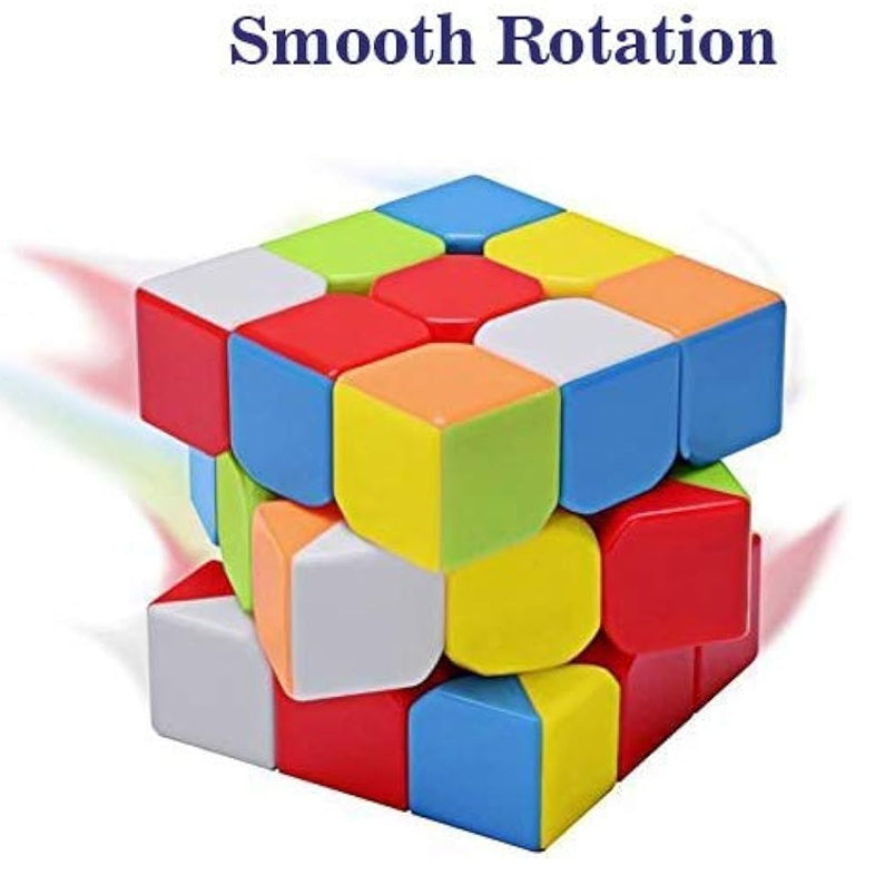 Cube 3x3 Cube High Speed Stickerless Cube - 3x3x3 Speed Cube, Puzzle Cube for Kids and Adults, Match Making Puzzle Cube - Best Birthday Return Gifts for Kids