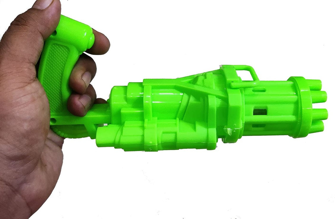 Bubble Gatling Gun Toy for Kids, Electric Bubble Launcher Machine Toy Gun for 3+ Year Old Boys, Girls, Indoor and Outdoor Toys for Toddlers