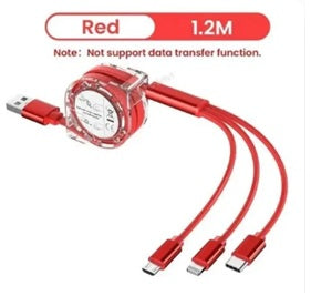 3in1 Retractable TPE Cable
