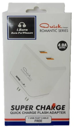 2 USB PORT SQUARE CHARGER