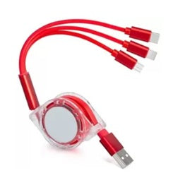 3in1 Retractable TPE Cable