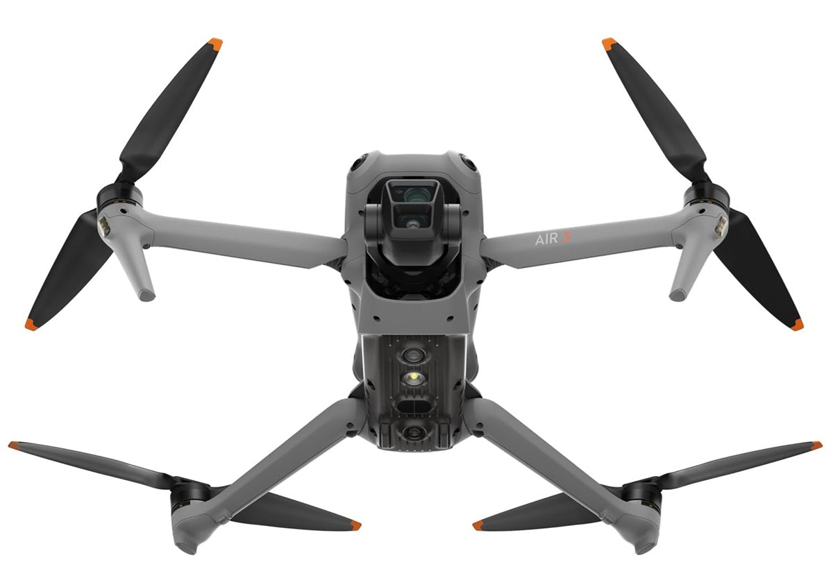 Air 3 Drone Quadcopter with RC-N2 Remote (with Screen) Fly More Combo Medium Tele & Wide-Angle Dual Primary Cameras, Obstacle Sensing, 48MP, 4K/60fps, 3 Batteries Bundle with Deco Gear Accessories