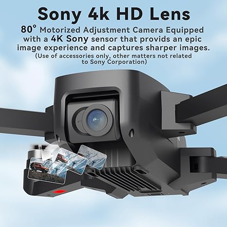 998 PRO Foldable Toy Drone with HQ 4K WiFi HD Camera Remote Control for Drone
