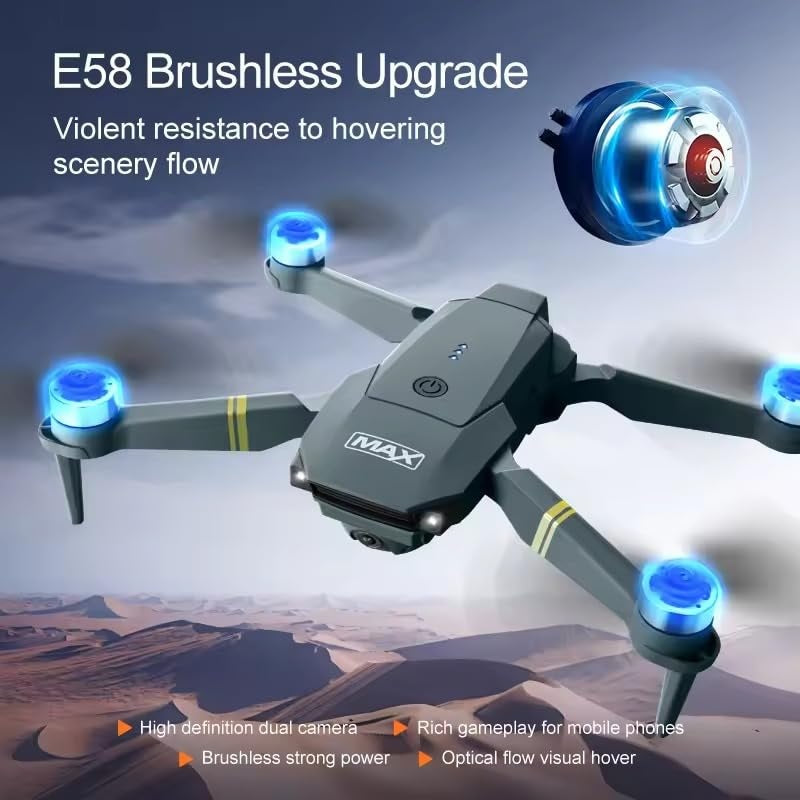 998 PRO Foldable Toy Drone with HQ 4K WiFi HD Camera Remote Control for Drone