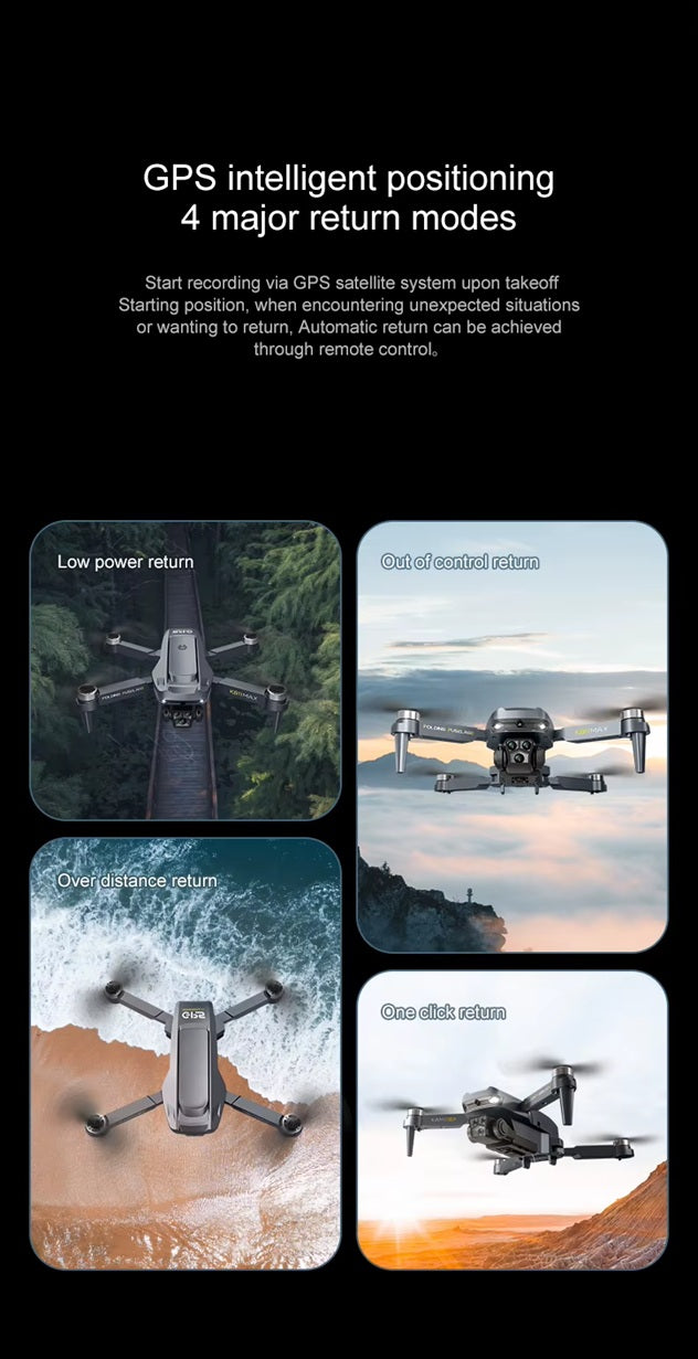 K811 Max Brushless, GPS Positioning Drone, With HD Conversion Camera
