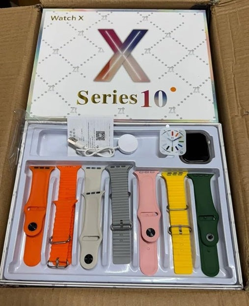 Series 10 Smart Watch 7-in-1 Combo | Bluetooth Calling, Sports Mode, Activity & Fitness Tracker, Health Mode, Multiple Watch Faces