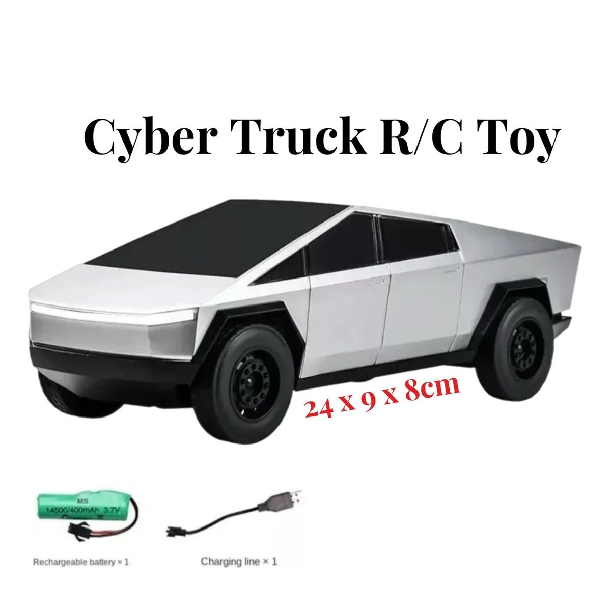 Cybertruck High Speed RC with 2.4GHz Long Battery Life Light Effects Runs On All-Terrain 1:14 Rc Car- Girls & Boys