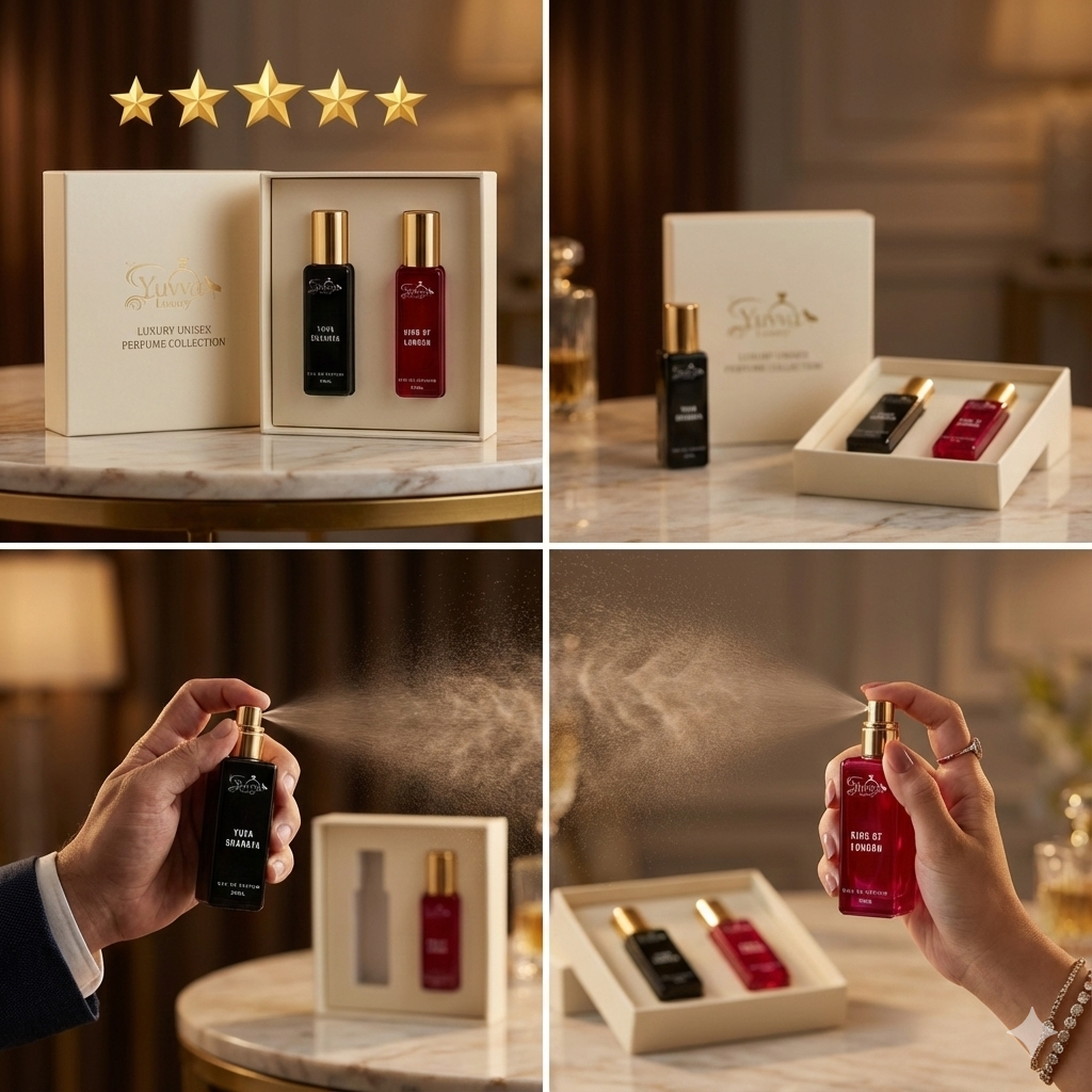 Yuvva Luxury Long Lasting Unisex Perfume Gift Set Pack of 2