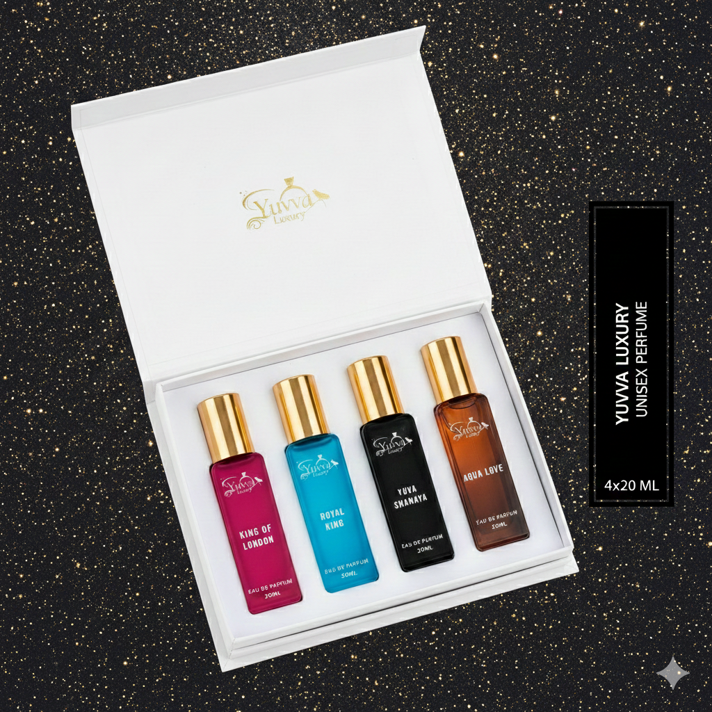Yuvva Luxury Long Lasting Unisex Perfume Gift Set ( PACK OF 4 )