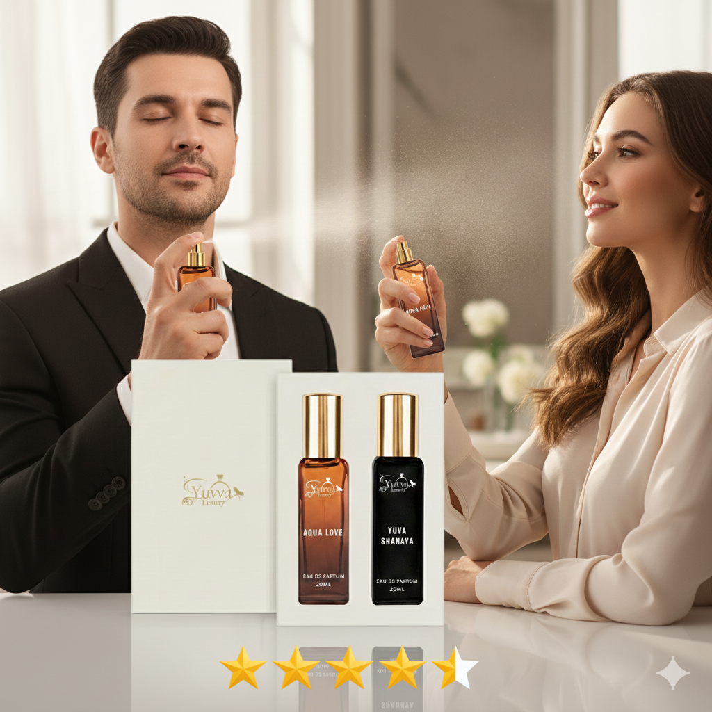 Yuvva Luxury Long Lasting Unisex Perfume Gift Set Of 2