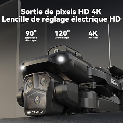 A18 H Pro Drone With 3 HD Camera & Brushless Motor