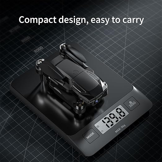 F198 HD Drone BLACK| WiFi HD 720P FPV Camera | Bag Version | Position Locking Drone | Brushless Motor