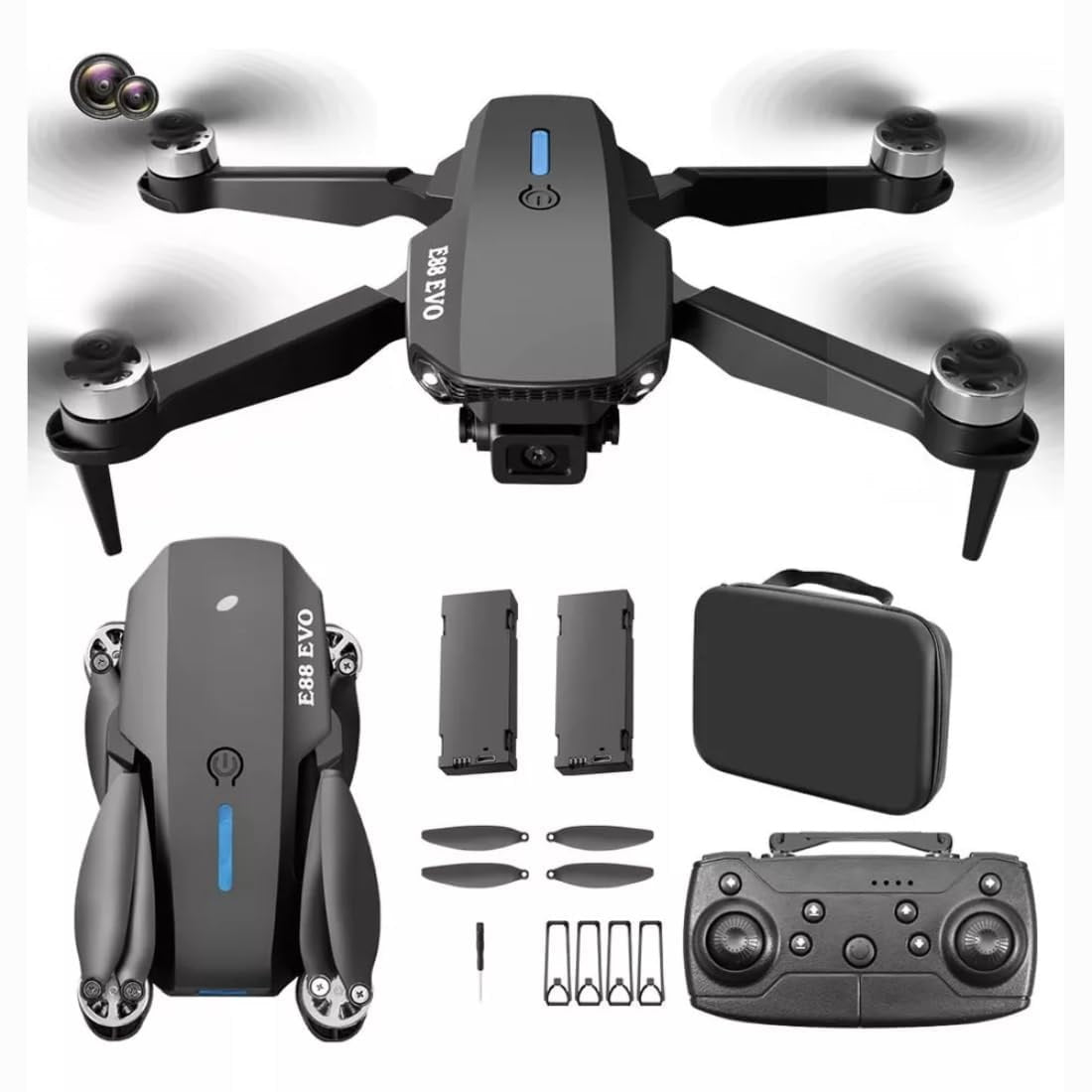 E88-Evo Brushless Motor Foldable Drone
